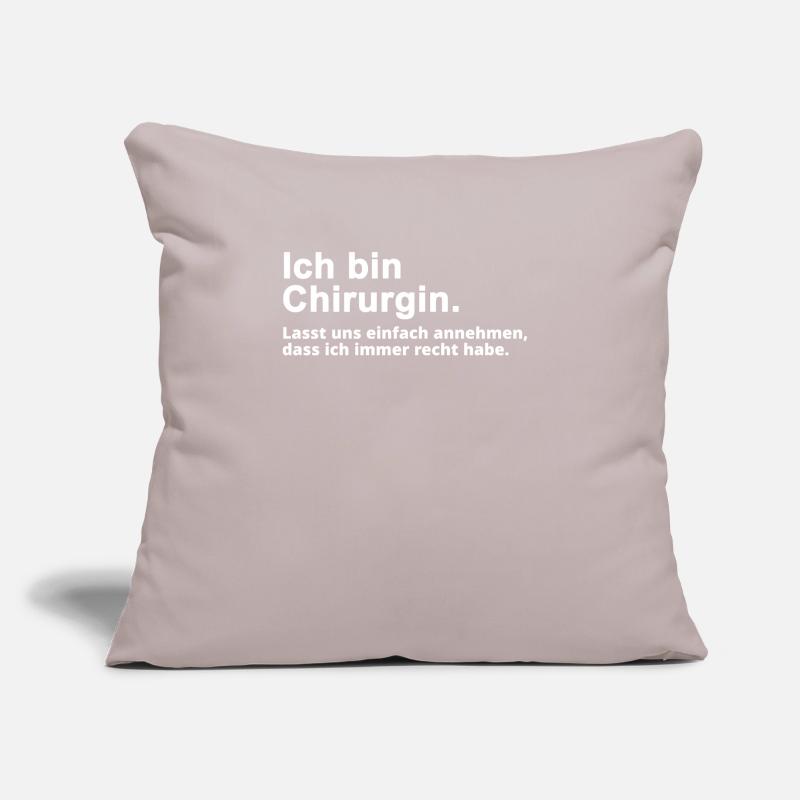 Chirurgin Beruf Spruch Geschenk Sofakissen mit Füllung 45 x 45 cm