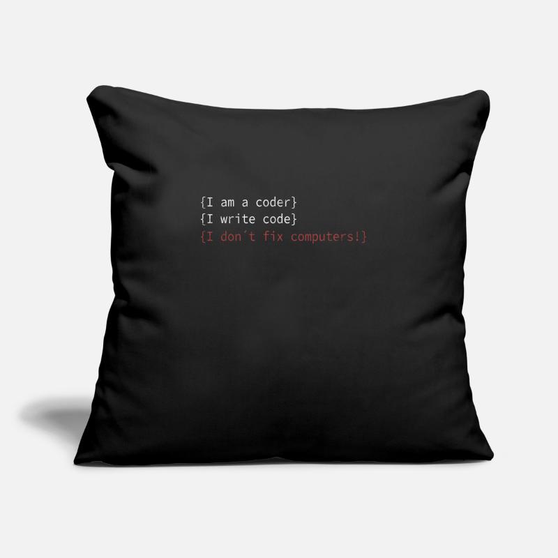 I am a coder! Admins Fachinformatiker Spruch Sofakissen mit Füllung 45 x 45 cm