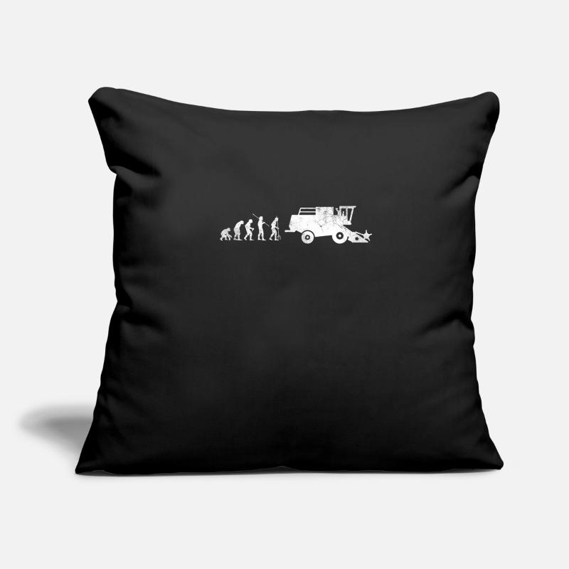 Évolution des moissonneuses-batteuses agricoles Coussin et housse de 45 x 45 cm