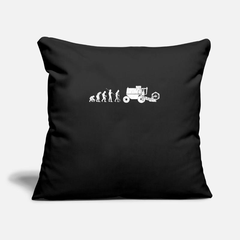 Évolution des moissonneuses-batteuses agricoles Coussin et housse de 45 x 45 cm