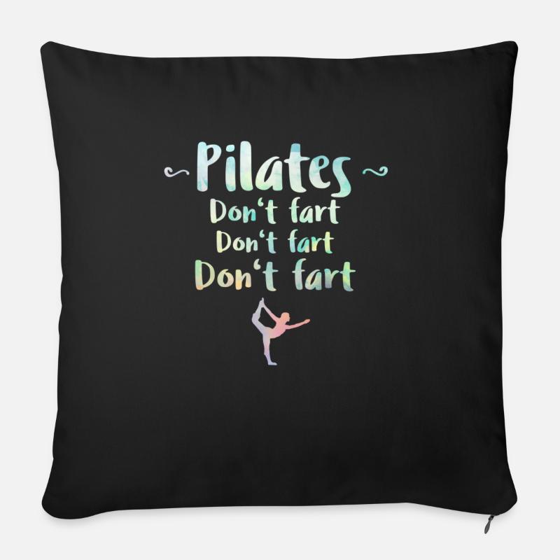 Pilates - Sofakissen mit Füllung 45 x 45 cm - Schwarz