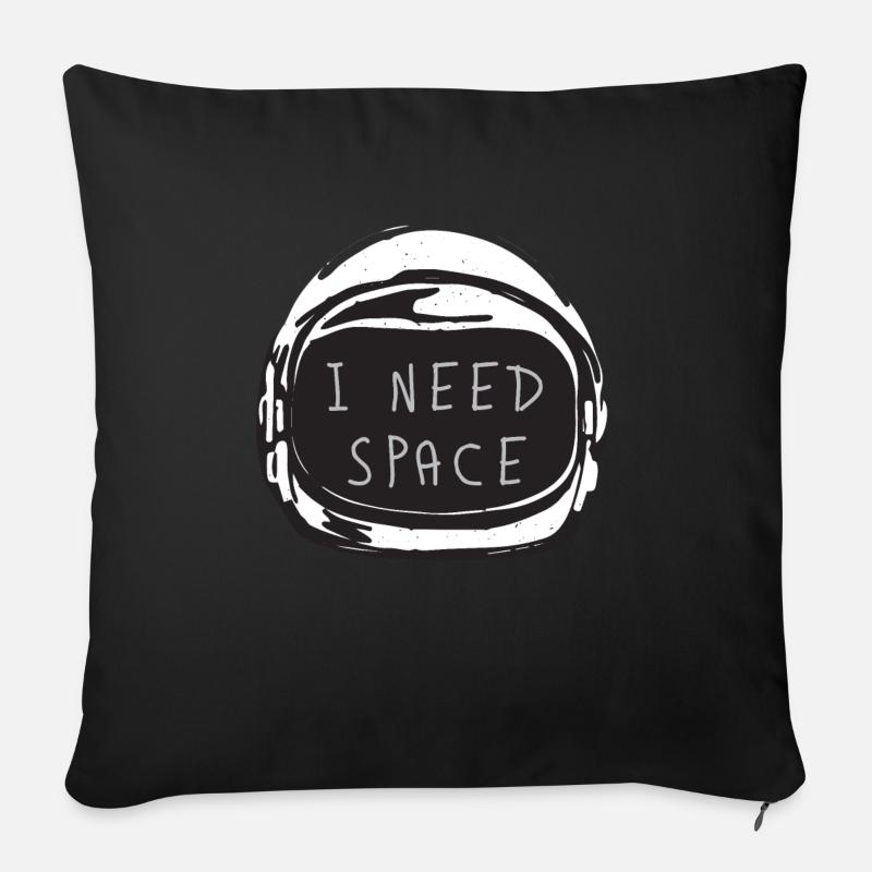 NASA - Sofakissen mit Füllung 45 x 45 cm - Schwarz