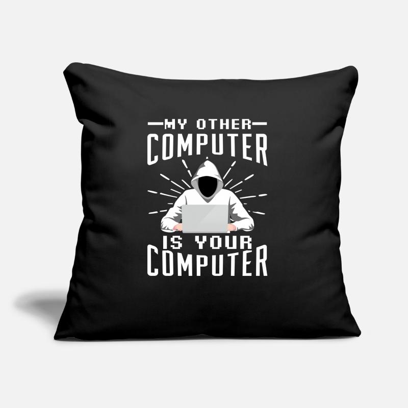 Hacker Computer Sofakissen mit Füllung 45 x 45 cm
