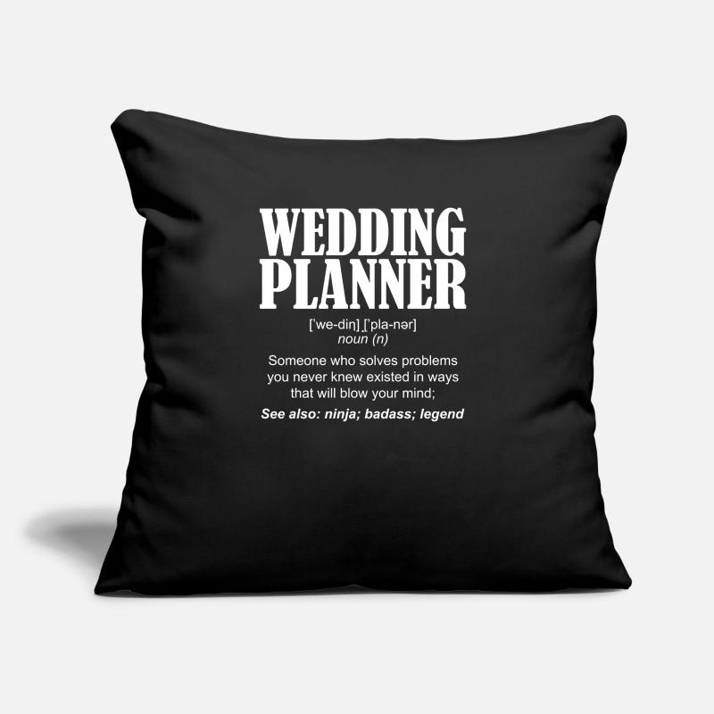 Wedding Planner Définition d'un wedding planner Coussin et housse de 45 x 45 cm