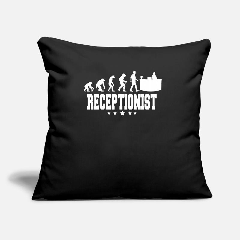 évolution de la réceptionniste Coussin et housse de 45 x 45 cm