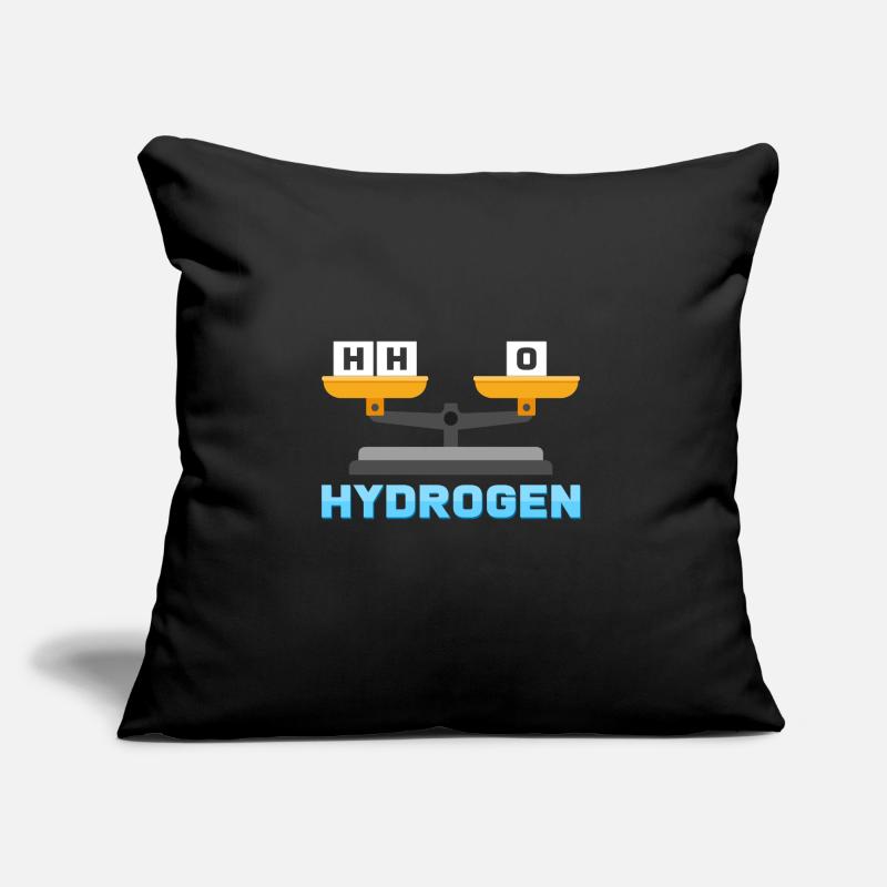 Eau hydrogène oxygène Coussin et housse de 45 x 45 cm