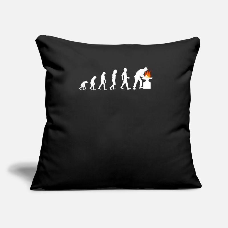 Chemise de maréchal-ferrant Evolution Blacksmith Flames Coussin et housse de 45 x 45 cm