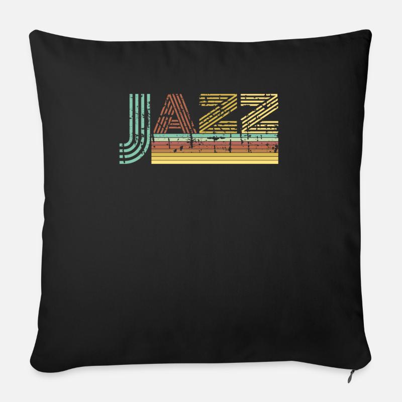 Jazz - Sofakissen mit Füllung 45 x 45 cm - Schwarz