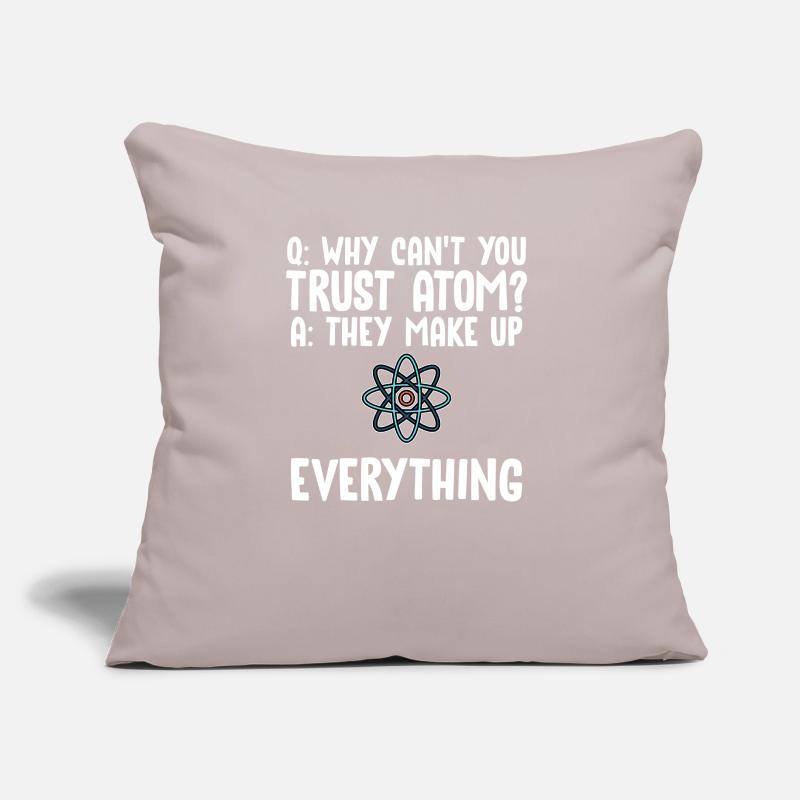 Physicist atom physics Sofa pillow with filling 45cm x 45cm