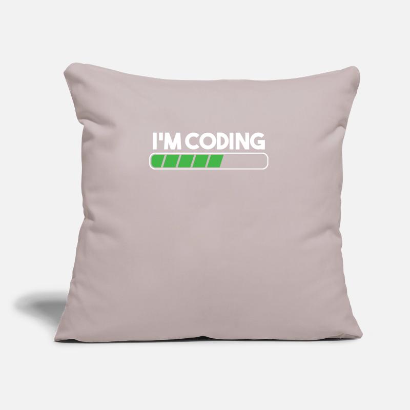 Coding Coder Programming Programmer Entwickler Geschenk Sofakissen mit Füllung 45 x 45 cm