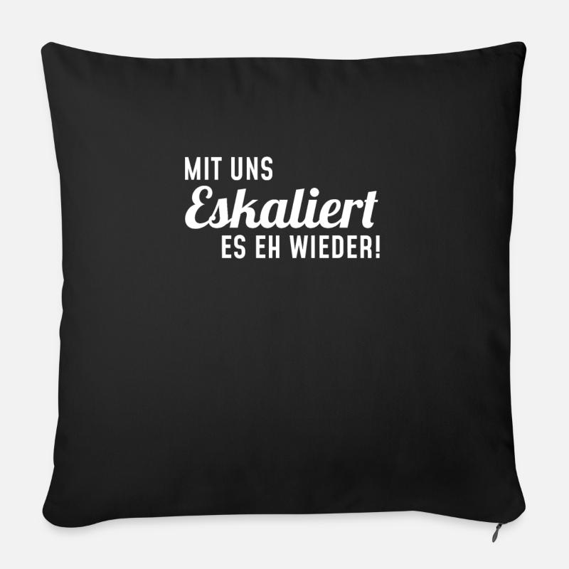 Lustig Funny Witzig Statement Papa Spruch Mann - Sofakissen mit Füllung 45 x 45 cm - Schwarz