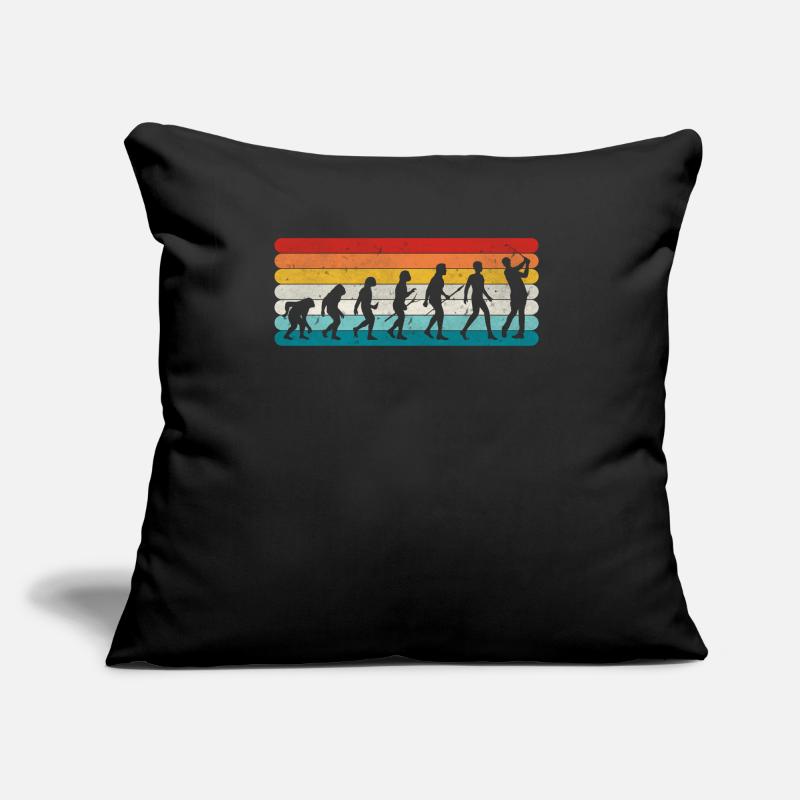 Golf rétro Evolution Golfers et golf vintage Coussin et housse de 45 x 45 cm