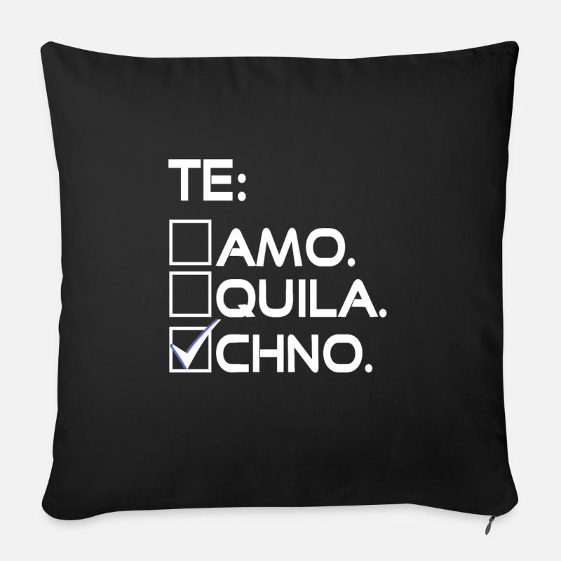 Techno bestätigt - Sofakissen mit Füllung 45 x 45 cm - Schwarz