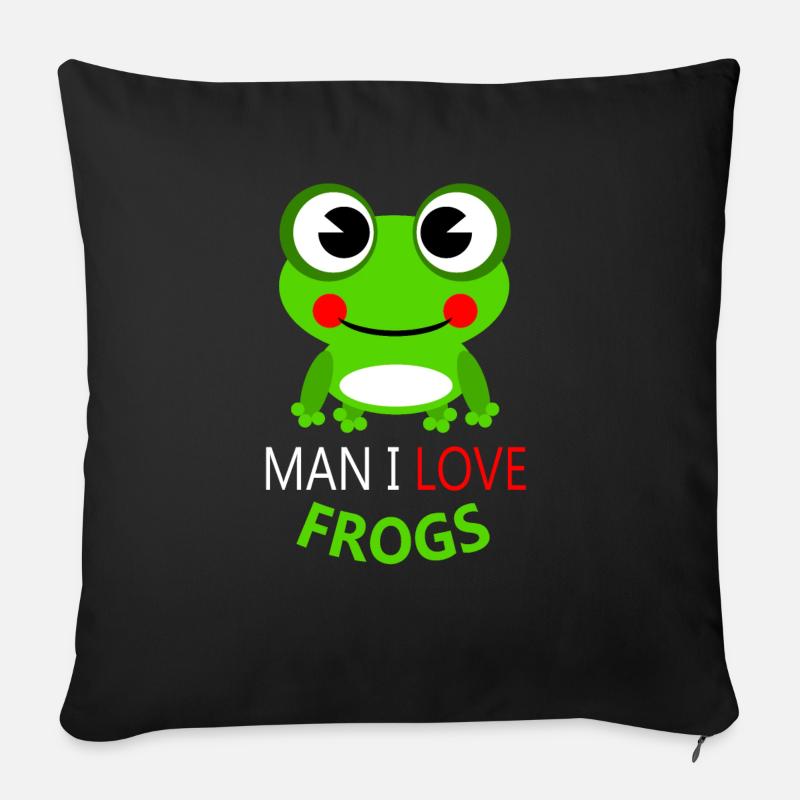 Frog - Sofakissen mit Füllung 45 x 45 cm - Schwarz
