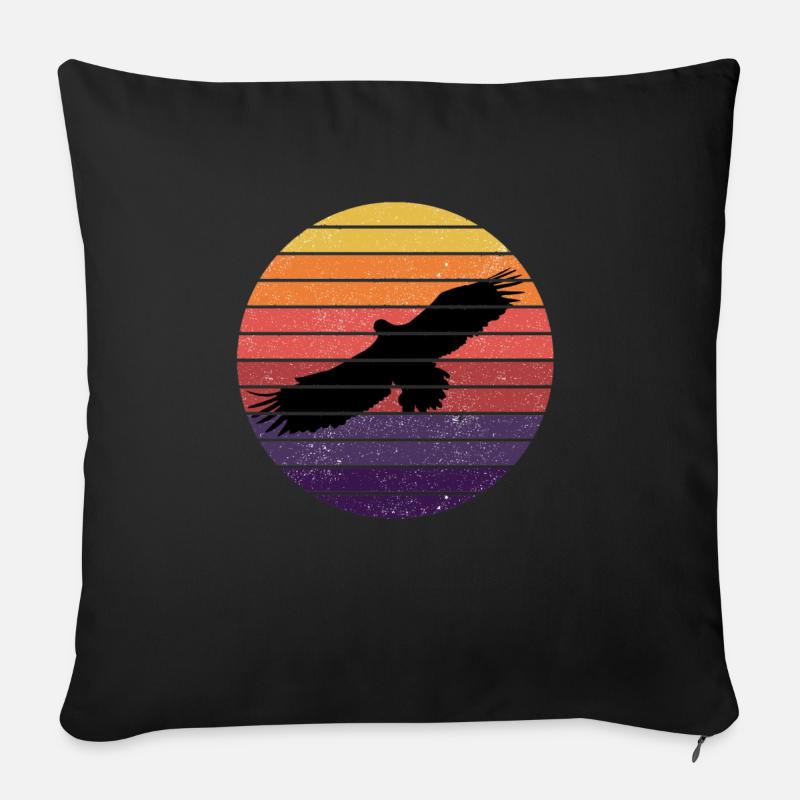 aigle - Coussin et housse de 45 x 45 cm - noir