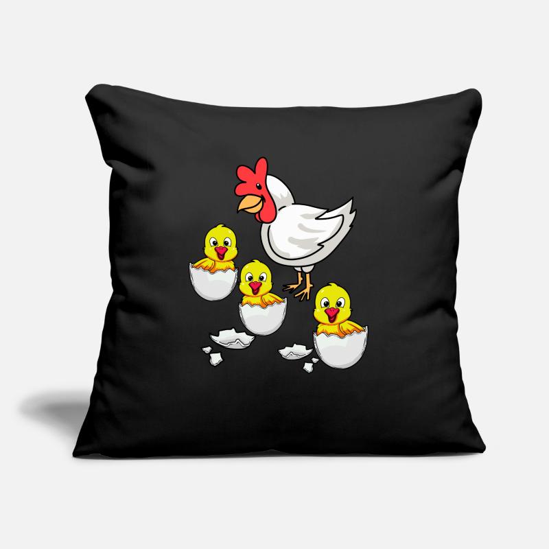 Eggshell Chick Chicken Chickens Easter Chicken Egg Sofa pillow with filling 45cm x 45cm