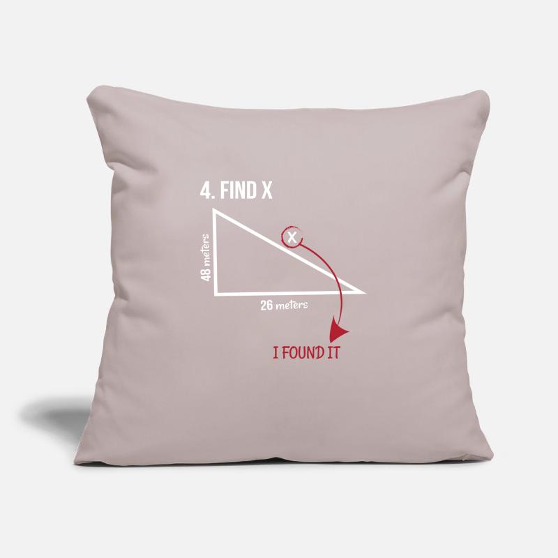 math, math, math teacher, sentence, triangle Sofa pillow with filling 45cm x 45cm