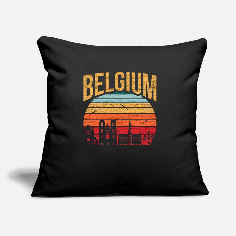Belgien Europa Geschenkidee Sofakissen mit Füllung 45 x 45 cm