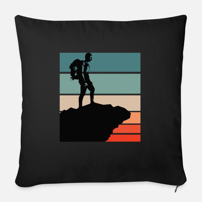 Hiking - Sofakissen mit Füllung 45 x 45 cm - Schwarz