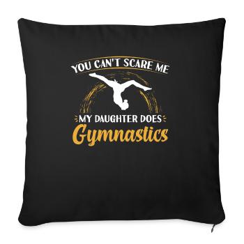 Gynastik fille Turner parents ne pas choquer - Coussin et housse de 45 x 45 cm - noir - Devant