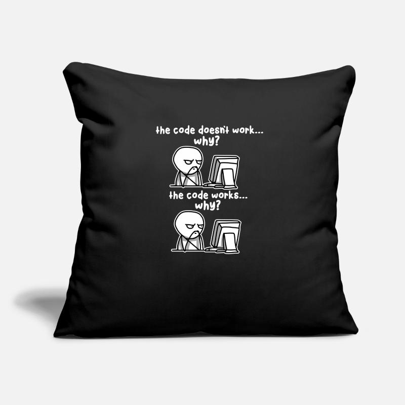 Code de programmation Computer Programmer Software Coussin et housse de 45 x 45 cm