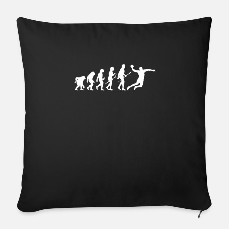 Handball Evolution Handballs équipe de ballon - Coussin et housse de 45 x 45 cm - noir