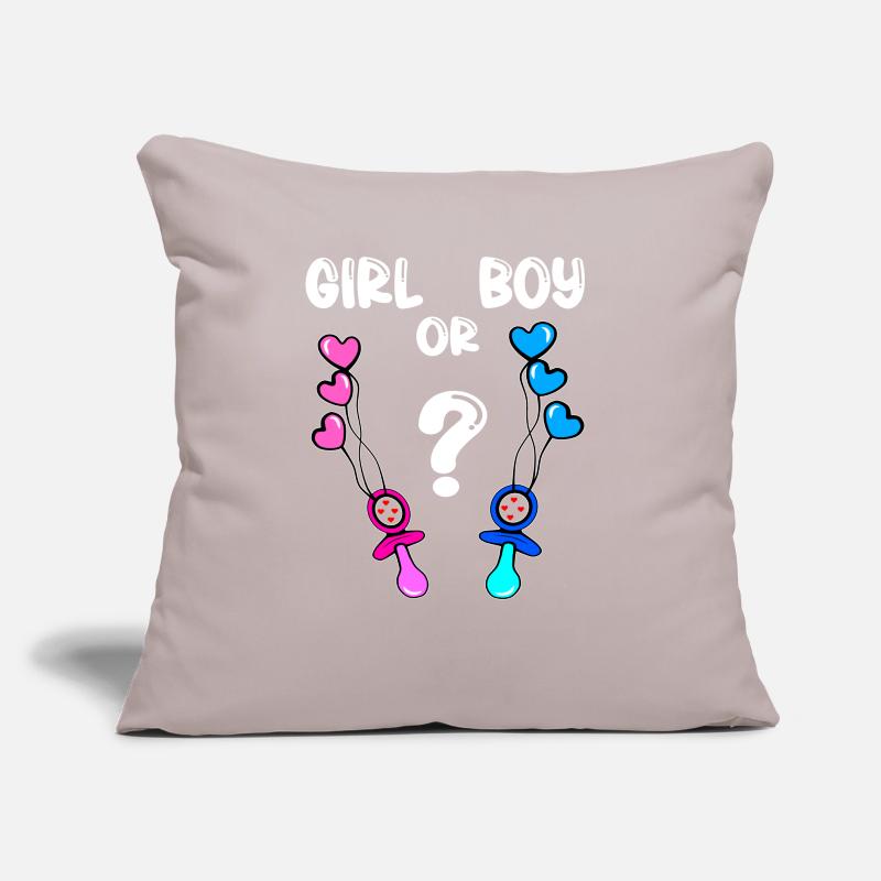 Mädchen Oder Junge Sofakissen mit Füllung 45 x 45 cm