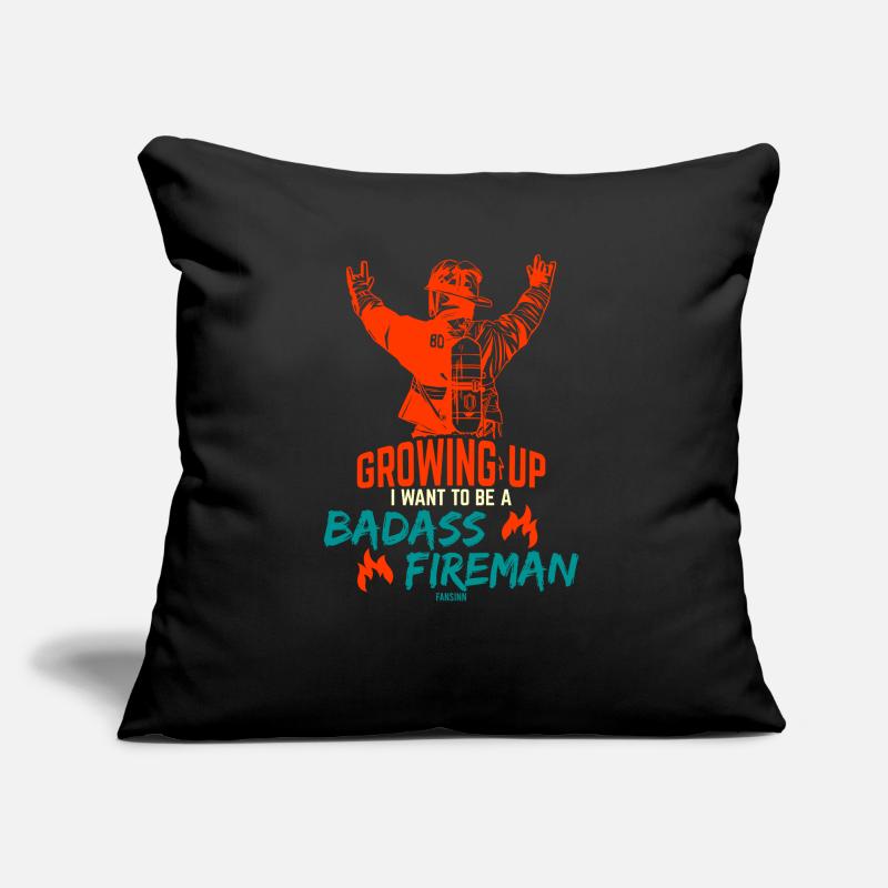 Fire brigade fire extinguisher fire uniform Sofa pillow with filling 45cm x 45cm