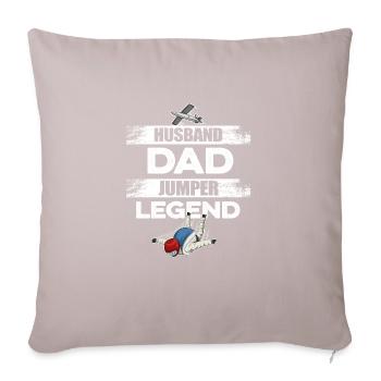Skydiving sort pour ton parachutiste - Coussin et housse de 45 x 45 cm - taupe clair - Devant