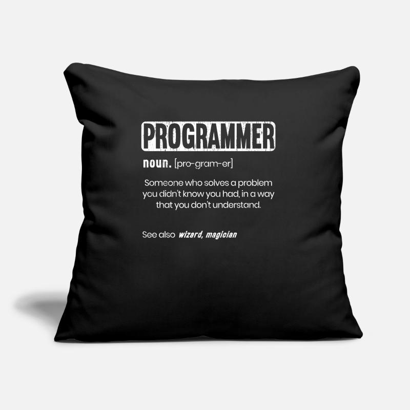 Codeurs de programmation drôle Coussin et housse de 45 x 45 cm