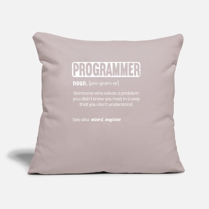 Lustige Programmierer Definition Coder Sofakissen mit Füllung 45 x 45 cm