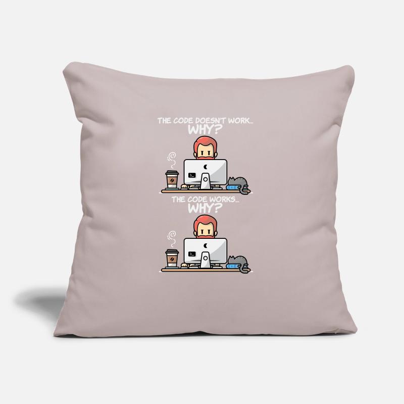 Programmeurs Coussin et housse de 45 x 45 cm