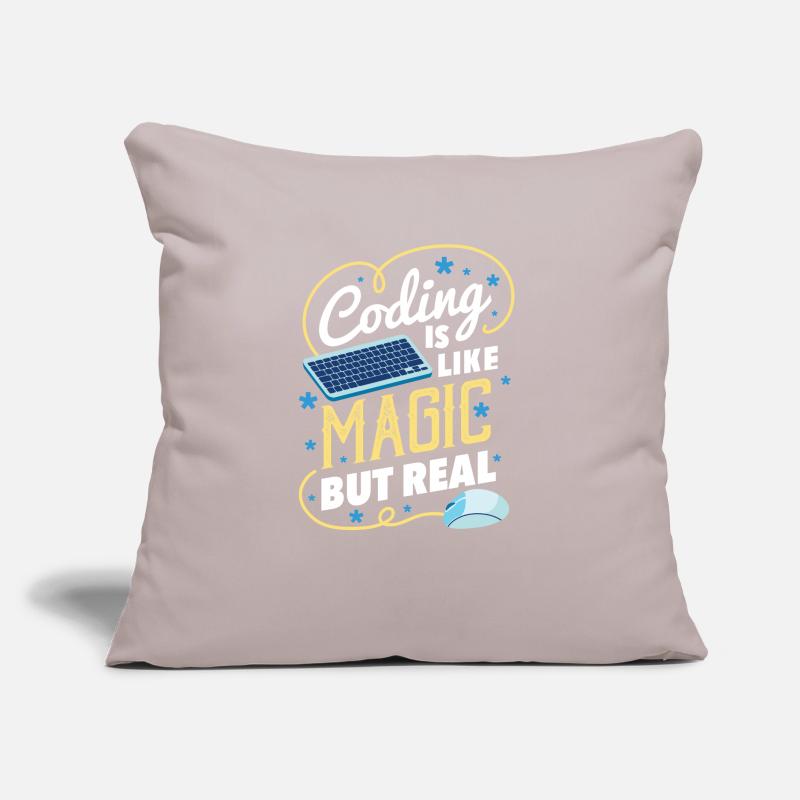 Drôle de cadeau de codage pour un programmeur Coussin et housse de 45 x 45 cm