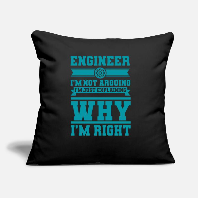 Engineer Saying Engineering Degree Sofa pillow with filling 45cm x 45cm