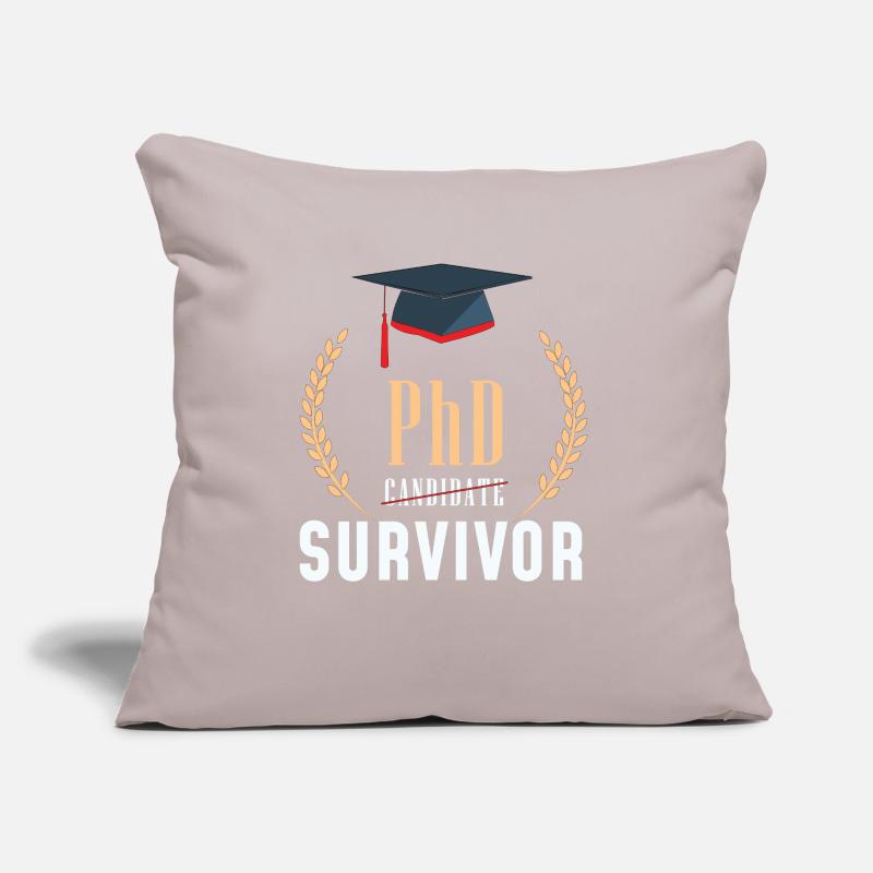 PhD Ph.D. Dissertation Student Graduation Sofa pillow with filling 45cm x 45cm