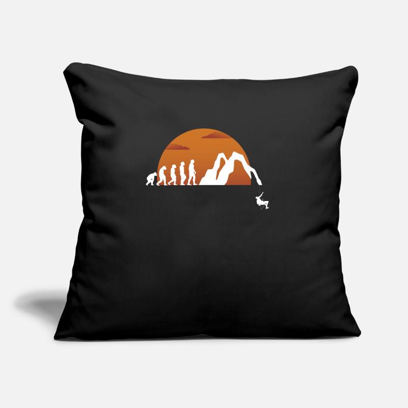 Evolution Höhlenforscher Geschenk Sofakissen mit Füllung 45 x 45 cm