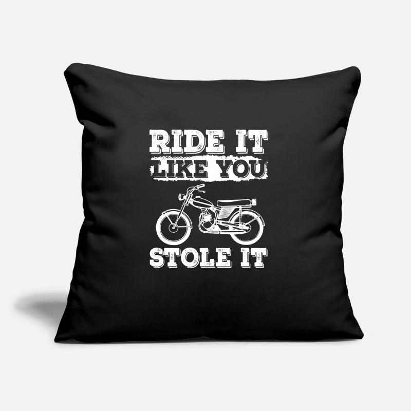 Ride It Like You Stole It Mobylette Mobylette Coussin et housse de 45 x 45 cm