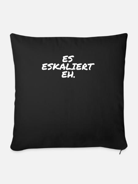 ES Eskaliert Eh - Sofakissen mit Füllung 45 x 45 cm - Schwarz