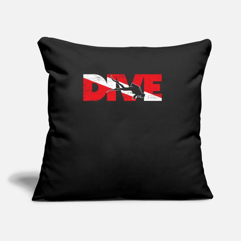 Pavillon de plongée Plongée Plongée Coussin et housse de 45 x 45 cm