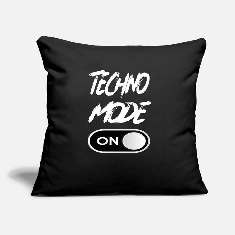 Techno Mode On - Techno Techno Musique Techno Coussin et housse de 45 x 45 cm