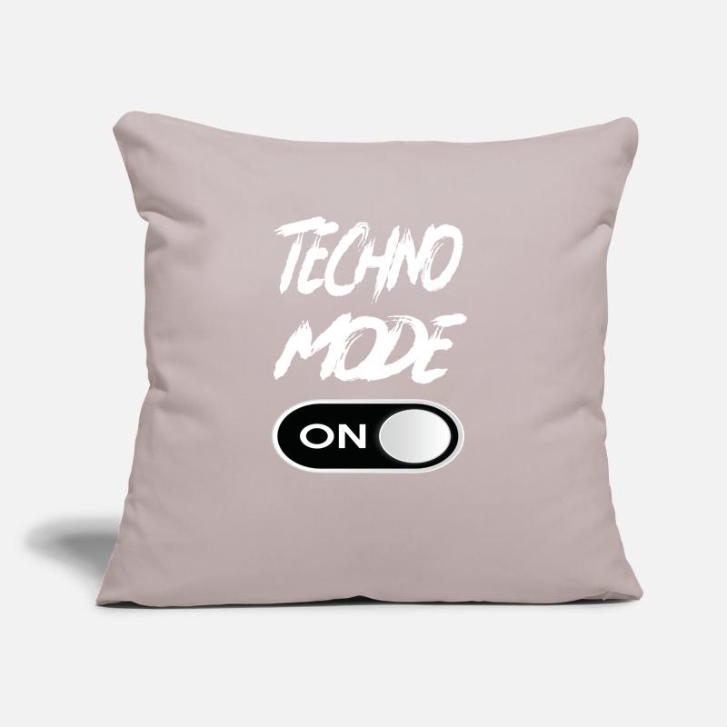Techno Mode On - Techno Techno Musique Techno Coussin et housse de 45 x 45 cm