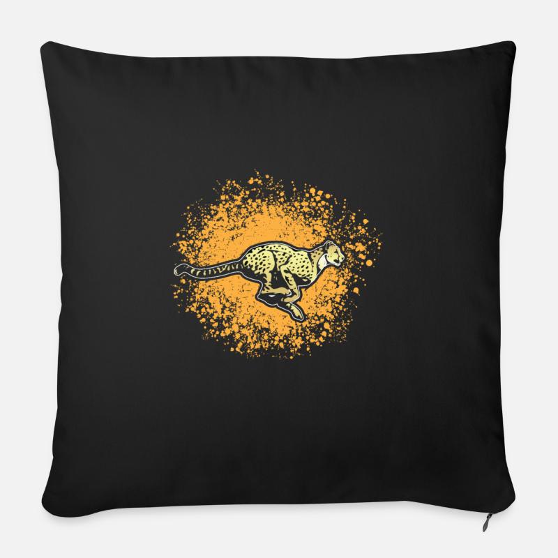 Gepard - Sofakissen mit Füllung 45 x 45 cm - Schwarz