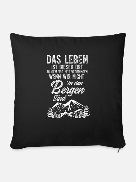 Berg - Sofakissen mit Füllung 45 x 45 cm - Schwarz
