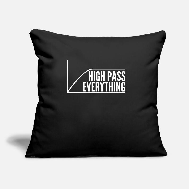 High Pass Everything Tontechniker Mischen Shirt Sofakissen mit Füllung 45 x 45 cm