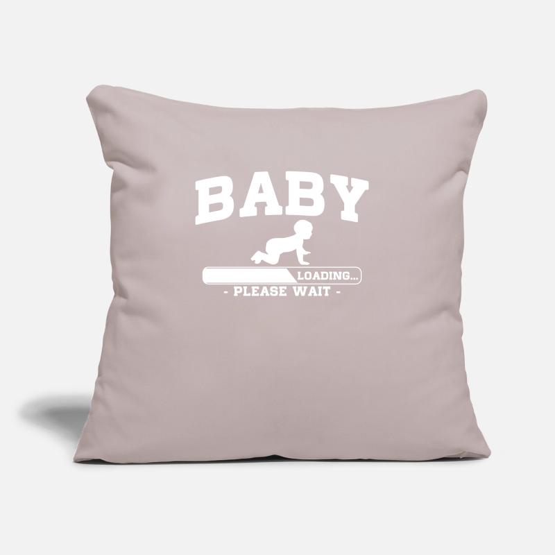 Bébé Loading Please Wait - Ventre de bébé Maman 2021 Coussin et housse de 45 x 45 cm