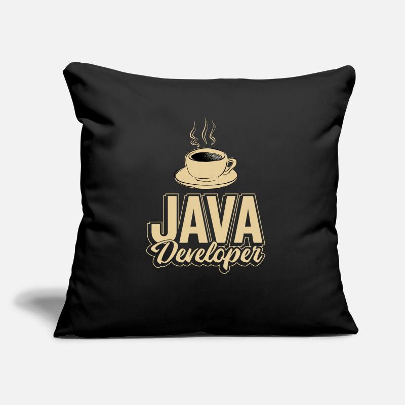 Café Java Developer Coffee Coussin et housse de 45 x 45 cm