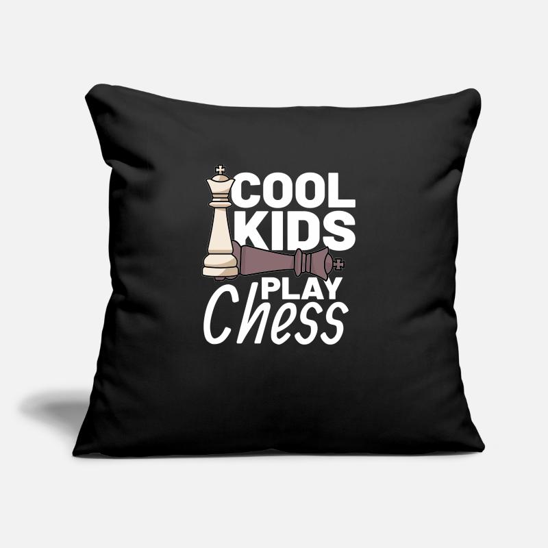 CHESS PLAYER CHESSBOARD CHESS GAME BOARD GAME GIFT Coussin et housse de 45 x 45 cm