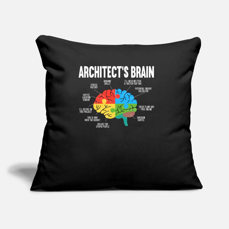 Architect Brain Humor Architecture Architect Sofa pillow with filling 45cm x 45cm