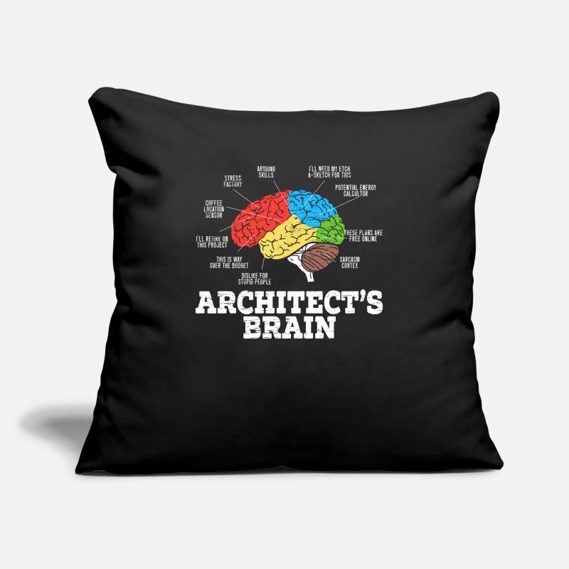 Architect Brain Humor Architecture Architect Sofa pillow with filling 45cm x 45cm