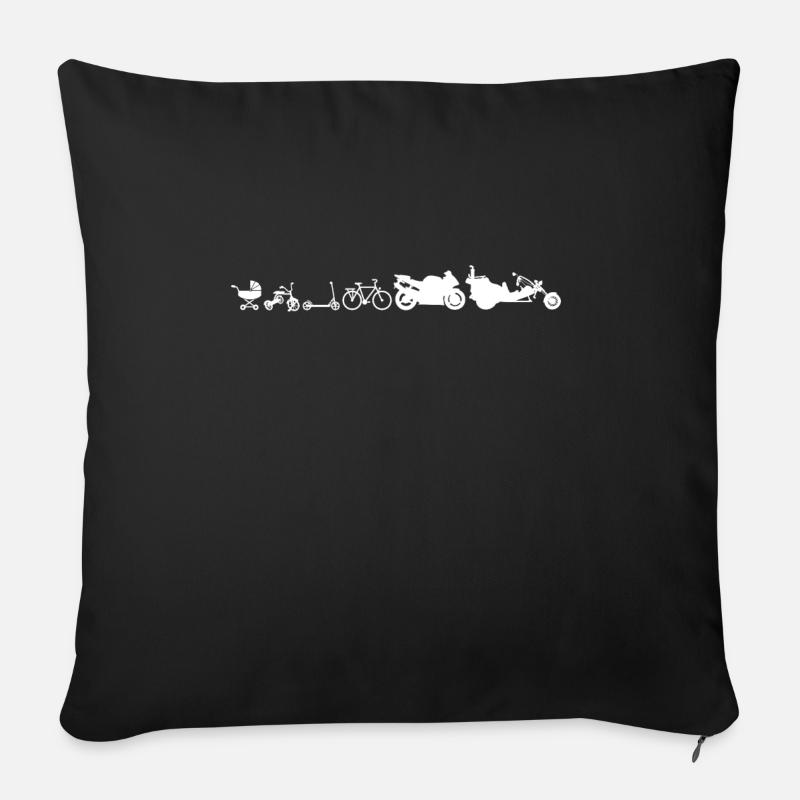 Evolution Trike Motorcycle Tricycle Triker Trikes - Sofa pillow with filling 45cm x 45cm - black